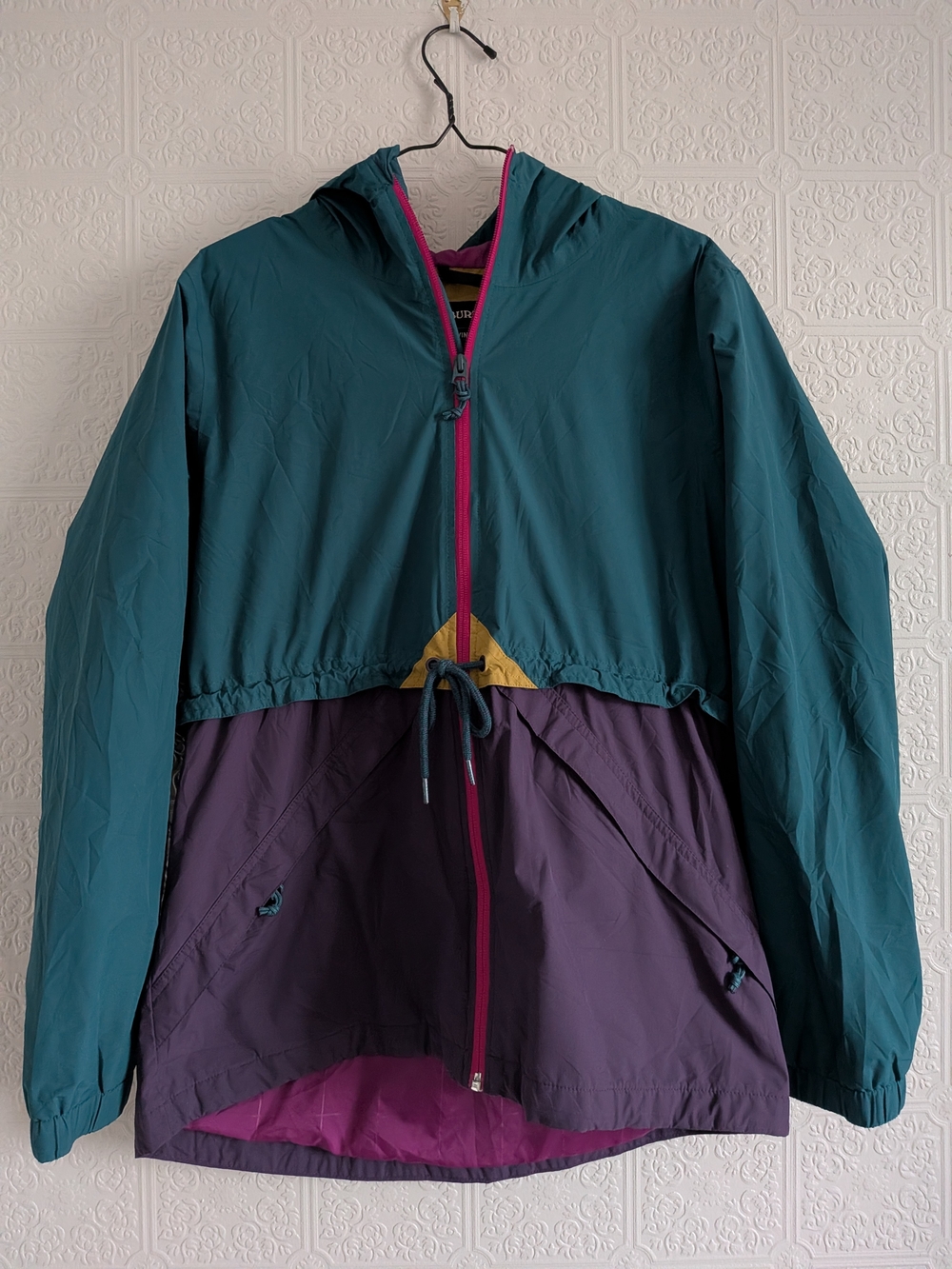 Burton Colorblock Women's Jacket in Teal, Purple & Pink Accents
